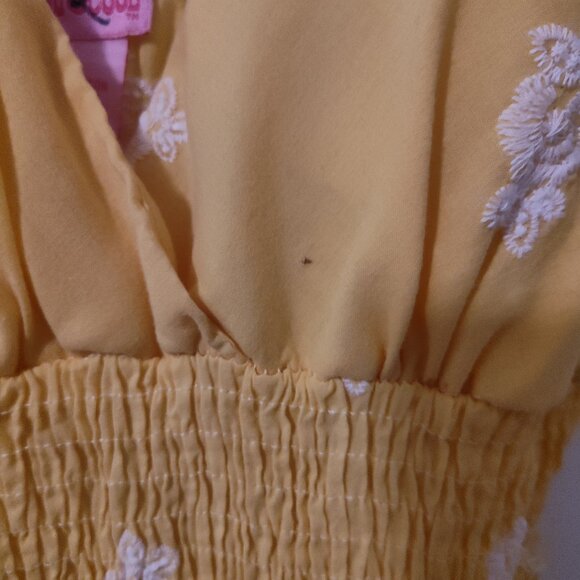 Medium - Yellow Floral Dress - Picture 4 of 4